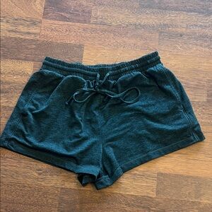 Girlfriend Collective Dark Green Athletic Shorts Small